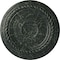 Ekena Millwork Small Alexandria Ceiling Medallion (Canopies up to 4 5/8"), 7 7/8"OD x 3/4"P, Painted Turtle Crackle CM07ALPTC - alternate 1